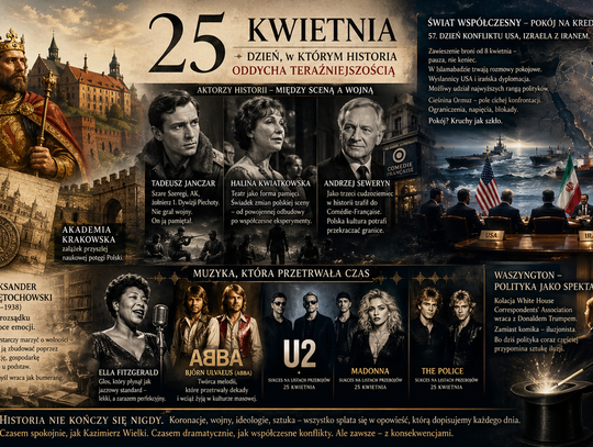 25 kwietnia – dzień, w którym historia oddycha teraźniejszością