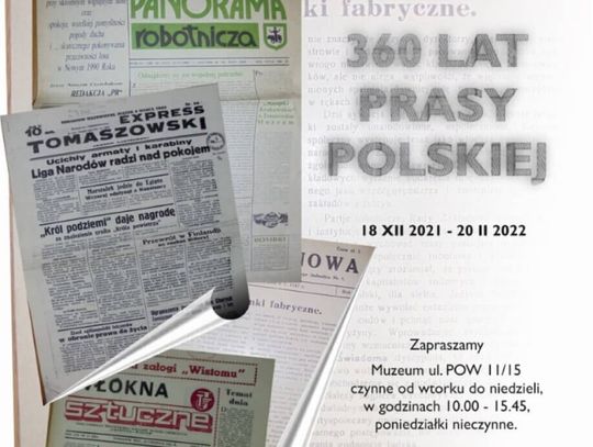 360 lat prasy polskiej. Zapraszamy do muzeum im. Antoniego hr. Ostrowskiego