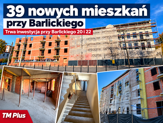 39 nowych mieszkań przy Barlickiego. Inwestycja za blisko 19 mln zł nabiera kształtów