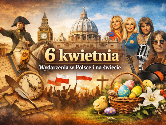 6 kwietnia – najważniejsze wydarzenia w Polsce i na świecie. Kalendarium historyczne i muzyczne