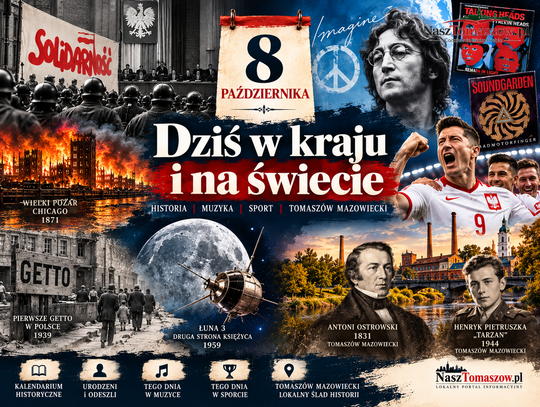 8 października w historii. Solidarność wykreślona ustawą, Ameryka w ogniu i Lennon, który kazał wyobrażać sobie pokój