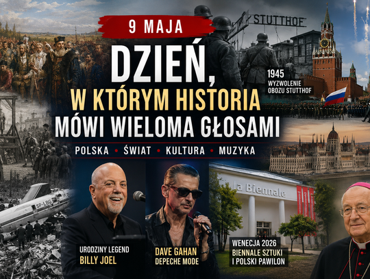 9 maja. Dzień, w którym historia mówi wieloma głosami – od Henryka Walezego po Depeche Mode