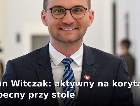 Adrian Witczak: aktywny na korytarzu, nieobecny przy stole
