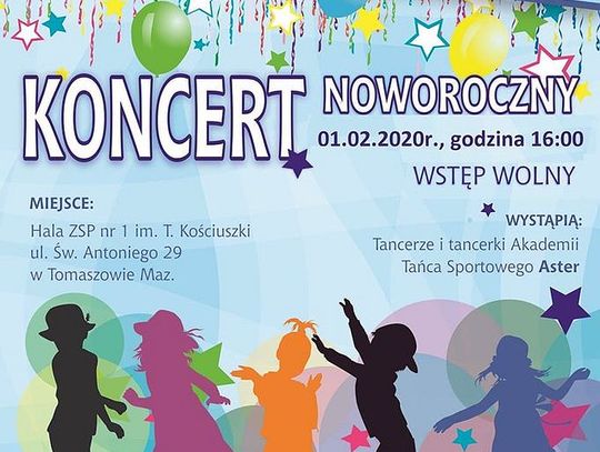 Akademia Tańca Sportowego ASTER zaprasza na koncert noworoczny