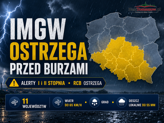 Alert RCB dla mieszkańców powiatu tomaszowskiego