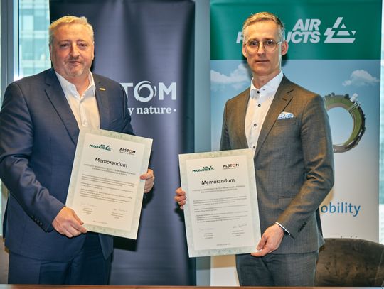 Alstom i Air Products podpisują umowę na opracowanie zeroemisyjnych rozwiązań w transporcie w Polsce