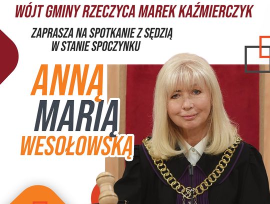 Anna Maria Wesołowska na spotkaniu w Rzeczycy