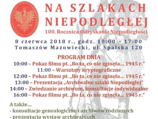 Archiwum Państwowe oddział w Tomaszowie Mazowieckim zaprasza na Międzynarodowy Dzień Archiwów