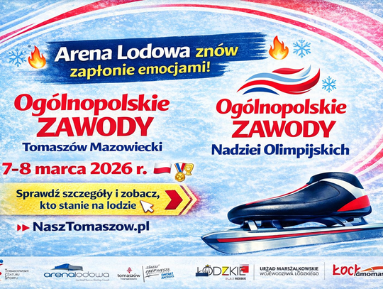 Arena Lodowa znów w centrum uwagi. Nadzieje olimpijskie wystartują w Tomaszowie!