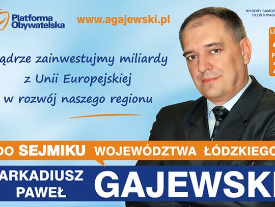 Arkadiusz Gajewski: edukacja - inwestycja w przyszłość