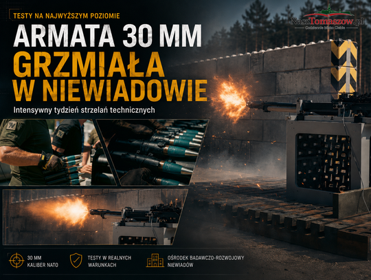 Armatni huk w Niewiadowie. Słowacka broń kalibru 30 mm przeszła testy pod Tomaszowem