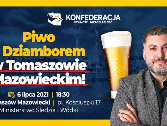 Artur Dziambor wpadnie na dzień do Tomaszowa, a my zajrzymy wypić z nim piwo 