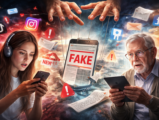 Badanie: pokolenie Z i seniorzy szczególnie narażeni na dezinformację Badanie: pokolenie Z i seniorzy szczególnie narażeni na dezinformację