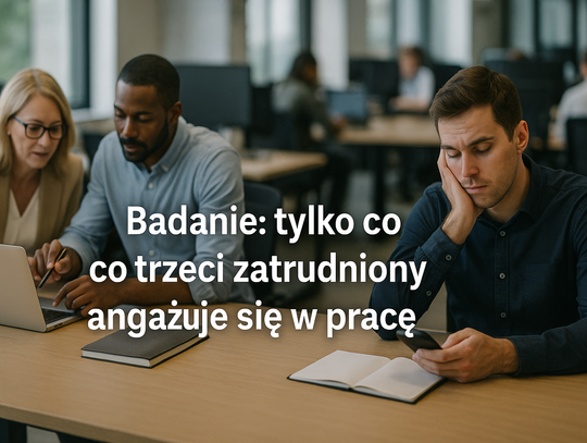 Badanie: tylko co trzeci zatrudniony angażuje się w pracę