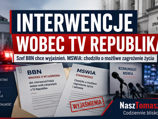 BBN pyta MSWiA o interwencje wobec osób związanych z TV Republika. Resort: chodziło o możliwe zagrożenie życia