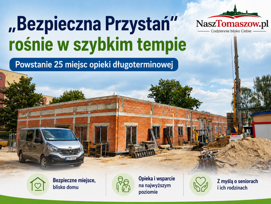 „Bezpieczna Przystań” rośnie w szybkim tempie. Powstanie 25 miejsc opieki długoterminowej „Bezpieczna Przystań” rośnie w szybkim tempie. Powstanie 25 miejsc opieki długoterminowej