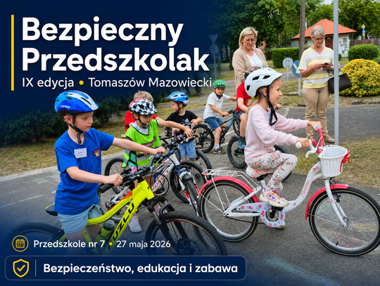 Bezpieczny Przedszkolak po raz dziewiąty. Dzieci z Tomaszowa uczyły się, jak nie zgubić rozsądku na drodze i w życiu