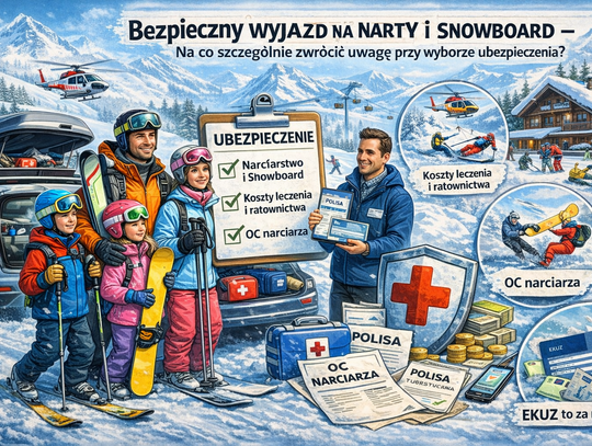 Bezpieczny wyjazd na narty i snowboard – na co szczególnie zwrócić uwagę przy wyborze ubezpieczenia?