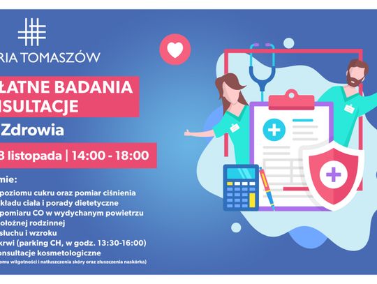   Bezpłatne badania w Galerii Tomaszów