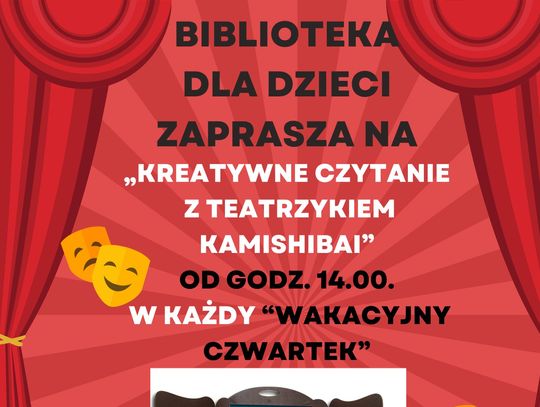 Biblioteka zaprasza dzieci na kreatywne czytanie
