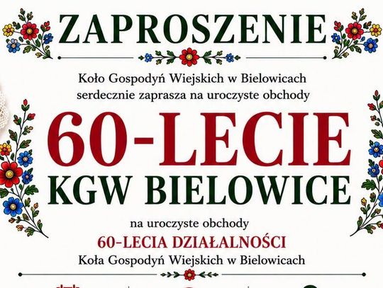 Bielowice świętują 60-lecie Koła Gospodyń Wiejskich. Będzie muzyka, rękodzieło i regionalne smaki