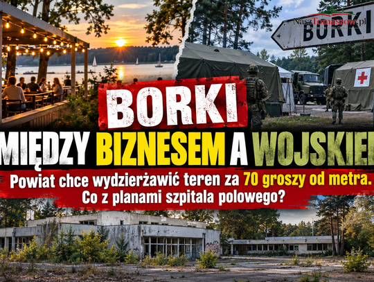 Borki między biznesem a wojskiem. Powiat chce wydzierżawić teren za 70 groszy od metra. Co z planami szpitala polowego?