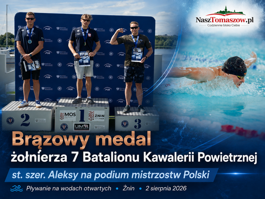 Brązowy medal żołnierza z Tomaszowa Mazowieckiego. St. szer. Aleksy na podium mistrzostw Polski