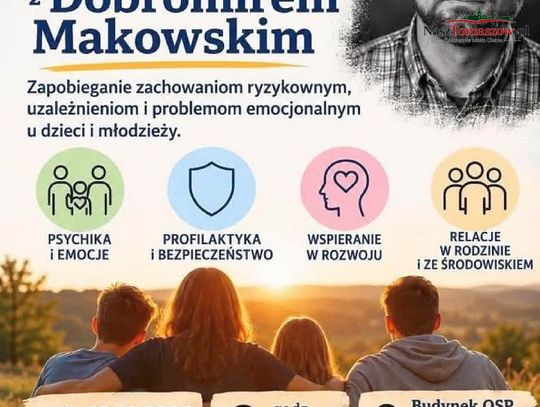 Był bezdomny i uzależniony. Dziś pomaga młodzieży. Dobromir Makowski przyjedzie do Lubochni