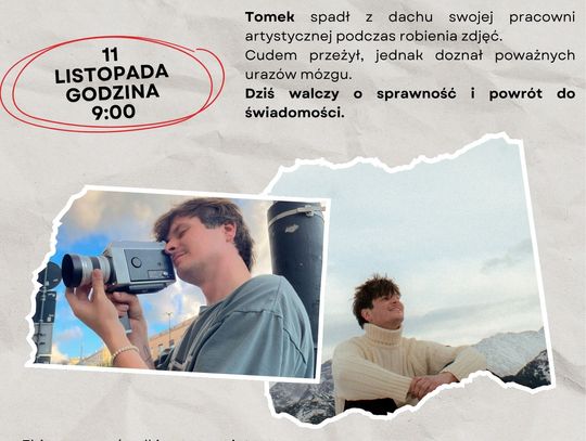 Charytatywny Turniej Piłki Nożnej dla Tomka – 11 listopada w hali ZSP 2 („Gastronomik”)