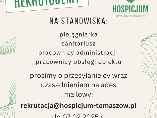 Chcesz pracować w hospicjum