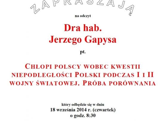 Chłopi polscy wobec kwestii niepodległości Polski podczas I i II wojny światowej