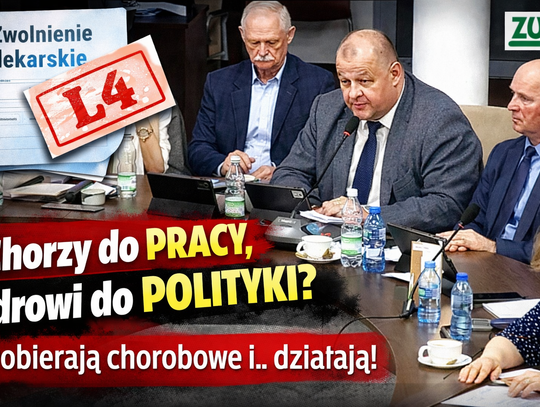Chorzy tylko do pracy? Radni na L4, ale aktywni na sesjach. Kto naprawdę płaci za ten "cud zdrowienia"?