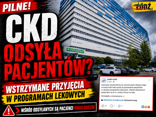 CKD wstrzymuje przyjęcia pacjentów onkologicznych. Czy to ten szpital ma gwarantować Tomaszowowi „większą dostępność” leczenia?