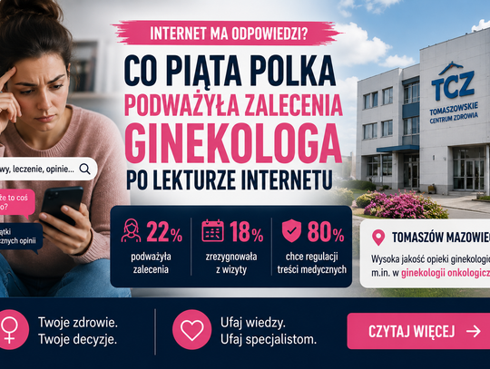 Co piąta Polka podważyła zalecenia ginekologa po lekturze internetu