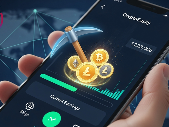 CryptoEasily wprowadza na rynek mobilną aplikację do kopania kryptowalut