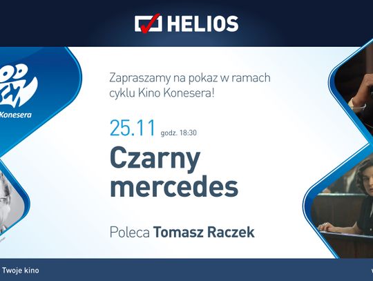 Czarny Mercedes w Kinie Helios