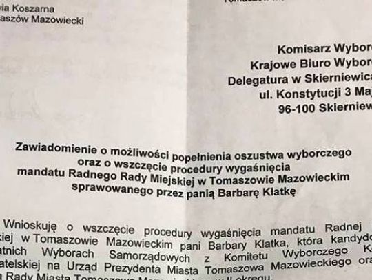 Czy Barbara Klatka straci mandat radnej?
