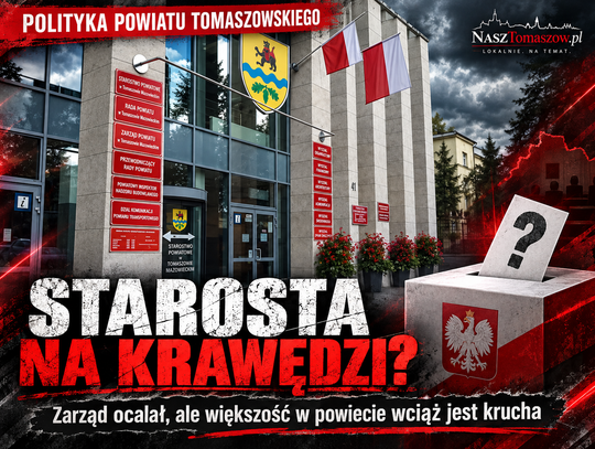 Czy dojdzie do odwołania starosty? Zarząd przetrwał głosowanie, ale większość wciąż wisi na kilku głosach