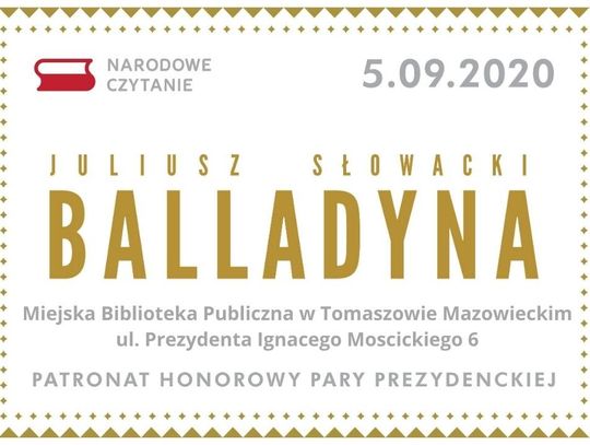 Czytać będą Balladynę