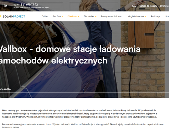 Dlaczego wallbox to dobre rozwiązanie dla właścicieli aut elektrycznych? | Solar-Project