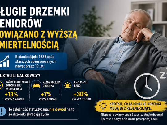 Długie drzemki u seniorów pod lupą naukowców