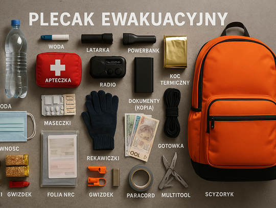 Dokumenty, woda, lekarstwa, żywność, elektronika – co powinno znaleźć się w plecaku ewakuacyjnym?