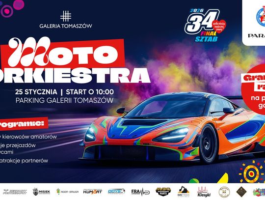 Dołącz do MOTOORKIESTRY dla WOŚP na parkingu Galerii Tomaszów!