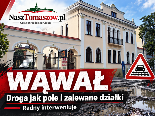 Droga jak pole, zalewane działki i drgania w domach. Radny interweniuje w sprawie Wąwału