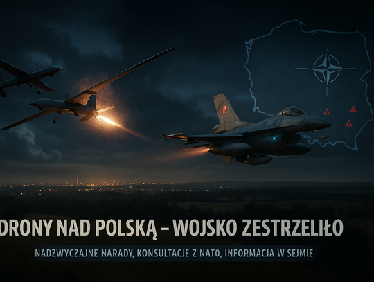 Drony nad Polską - wojsko zestrzeliło maszyny - synteza