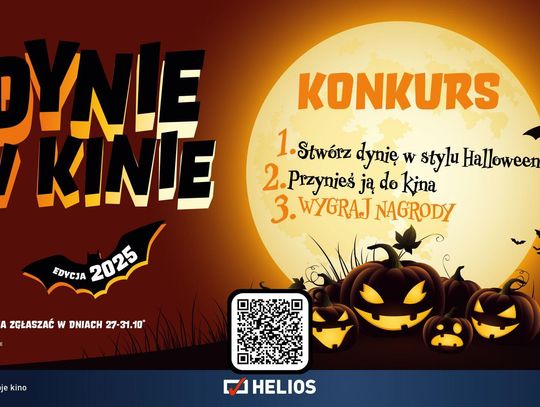 „Dynie w kinie 2025”  – akcja kina Helios z okazji Halloween!