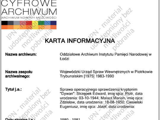 „Dywan”. Jak SB rozpracowywała strajki w Tomaszowie Mazowieckim (VIII–IX 1980)