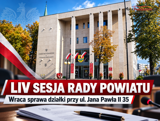 Działka przy Jana Pawła II 35 wraca na stół. W środę LIV sesja Rady Powiatu