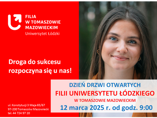 Dzień Drzwi Otwartych Filii Uniwersytetu Łódzkiego w Tomaszowie Maz.