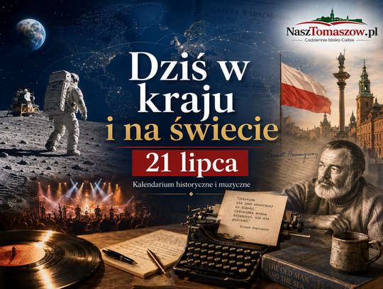 Dziś w kraju i na świecie. 21 lipca – Hemingway, Armstrong i „The Wall” w Berlinie